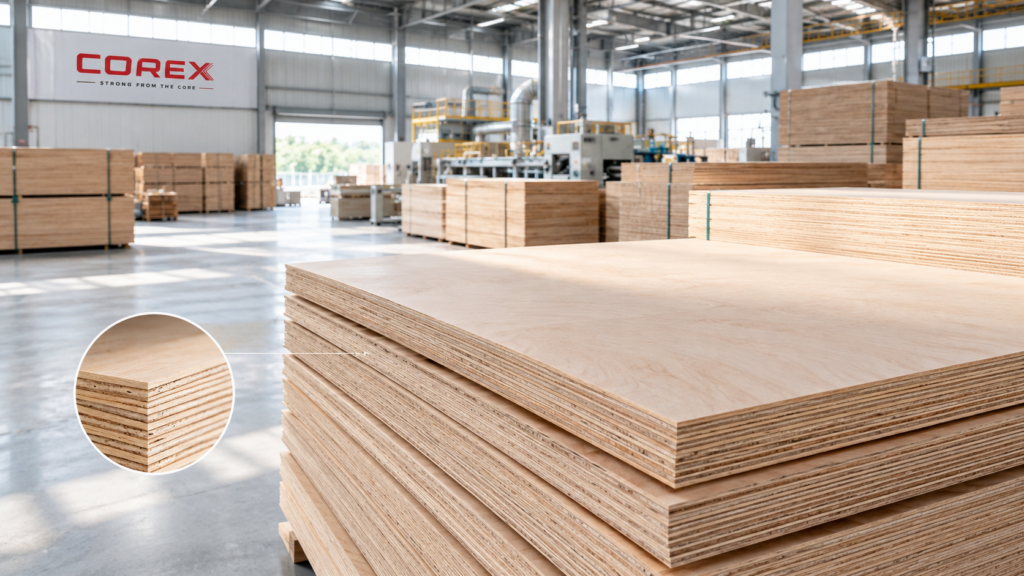 CARB P2 and E0 E1 Formaldehyde Testing for CoreX Plywood Export